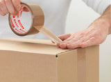 tesapack Basic PP Parcel Packing Tape Brown 50m x 48mm 3 Rolls