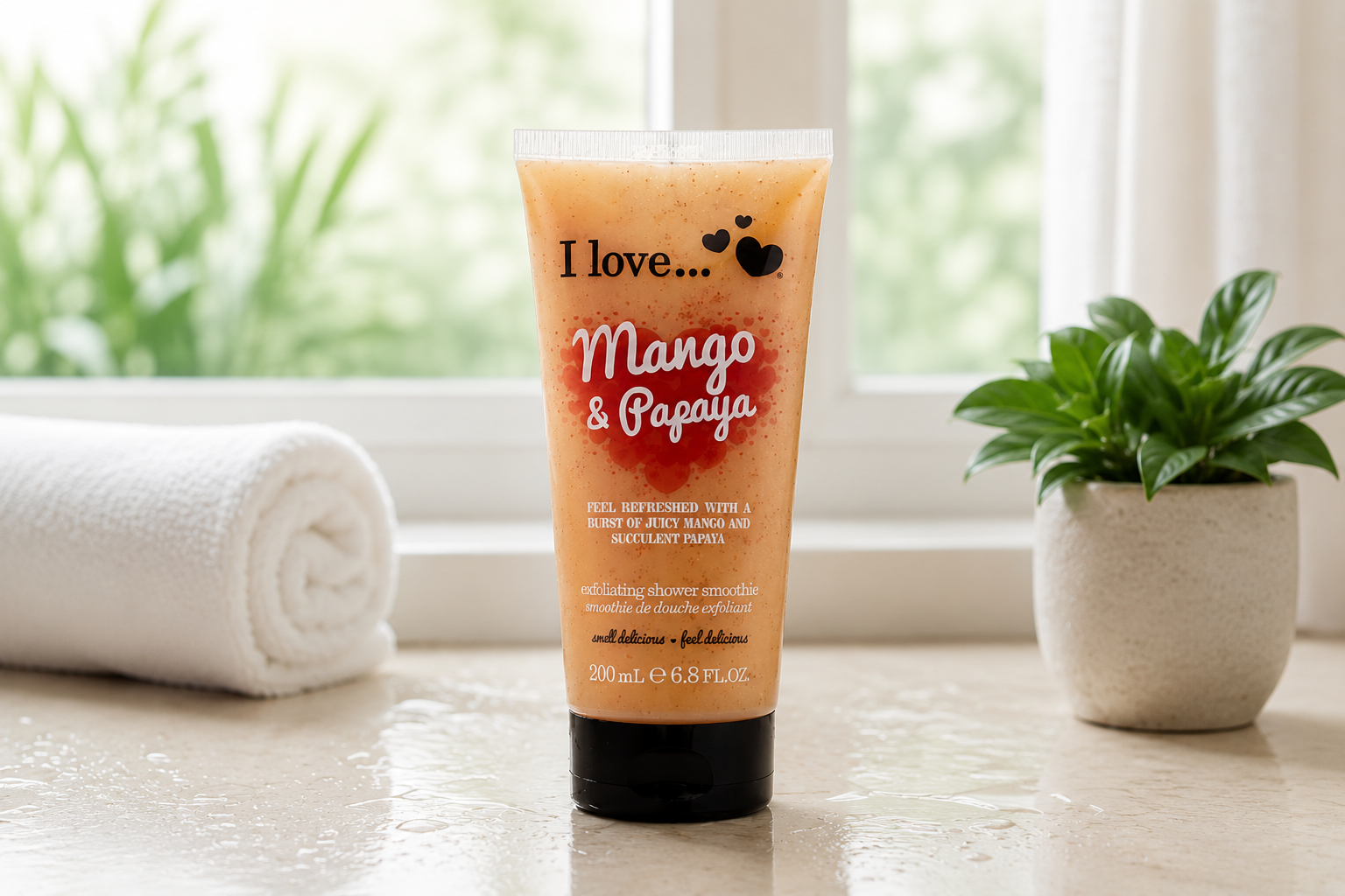 I LOVE Exfoliating Shower Smoothie Mango & Papaya Fruity Body Scrub 200ml