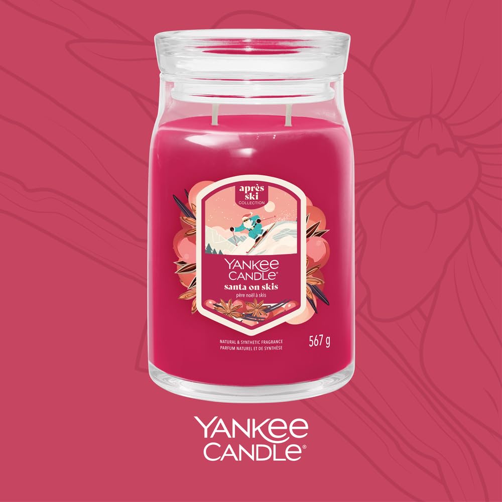 Yankee Candle Signature Large Scented Jar Candle - Santa On Skis 
