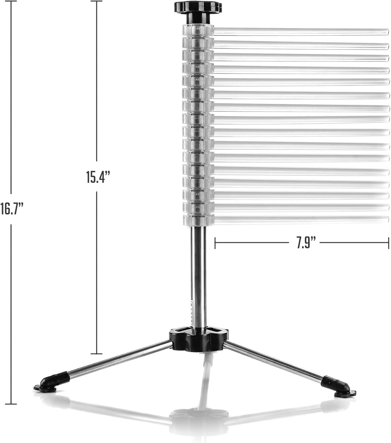 Spiral Drying Rack with 16 Pasta Wands BPA-Free Acrylic Rods, Quick Drying