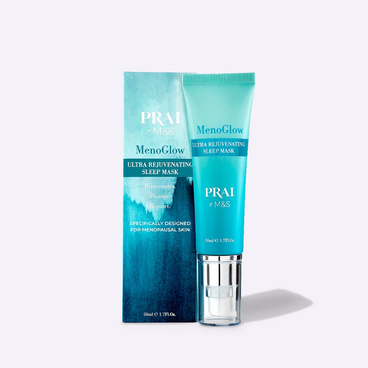 PRAI Menoglow Ultra Rejuvenating Sleep Mask 50ml - Menopausal Skin Treatment