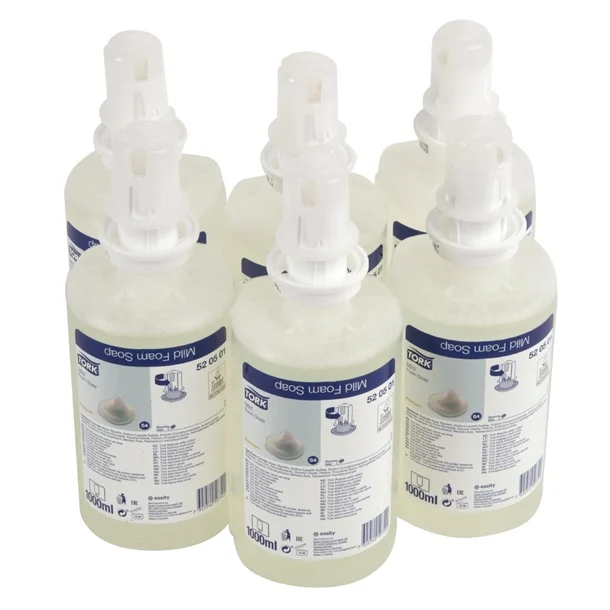 Tork Mildly Scented Foam Hand Soap 6 x 1000ml Reduces Consumption