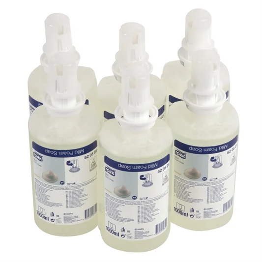Tork Mildly Scented Foam Hand Soap 6 x 1000ml Reduces Consumption