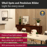 Paulmann Hildor URail LED Pendant 15W 3000K Chrome Matt Dimmable