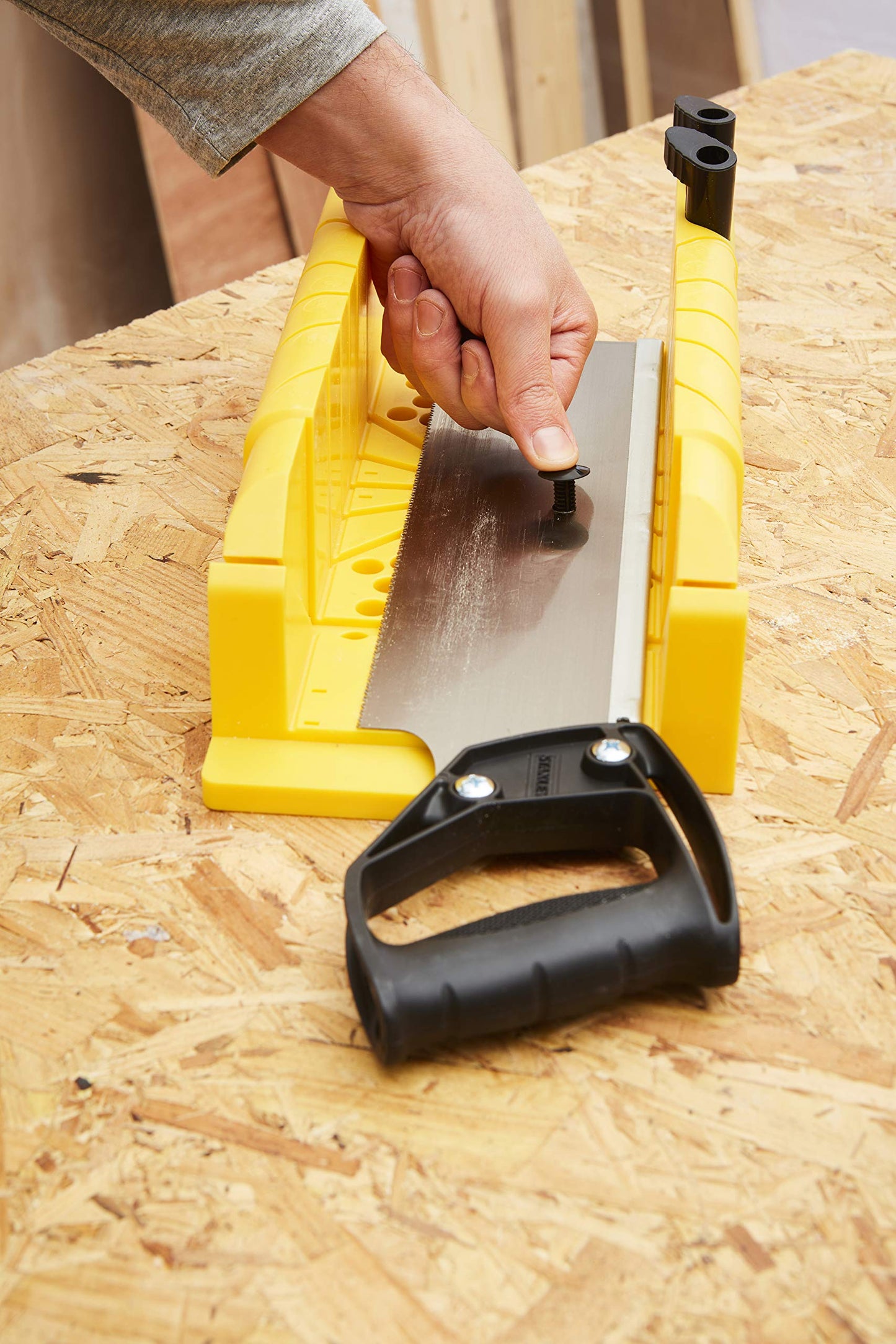 Stanley Clamping Mitre Box & Tenon Saw STA120600 Durable Precision Cutting Tool