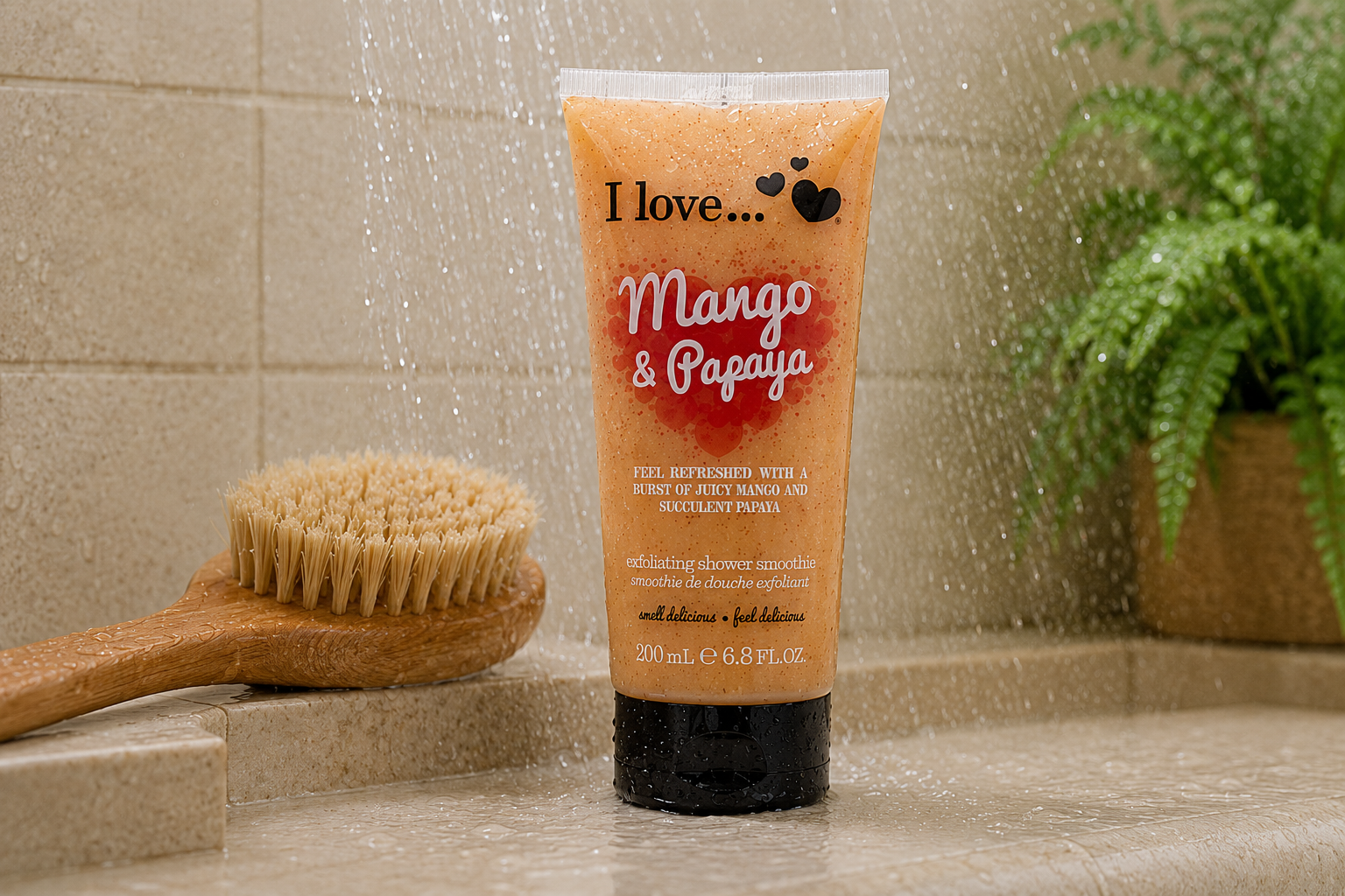 I LOVE Exfoliating Shower Smoothie Mango & Papaya Fruity Body Scrub 200ml