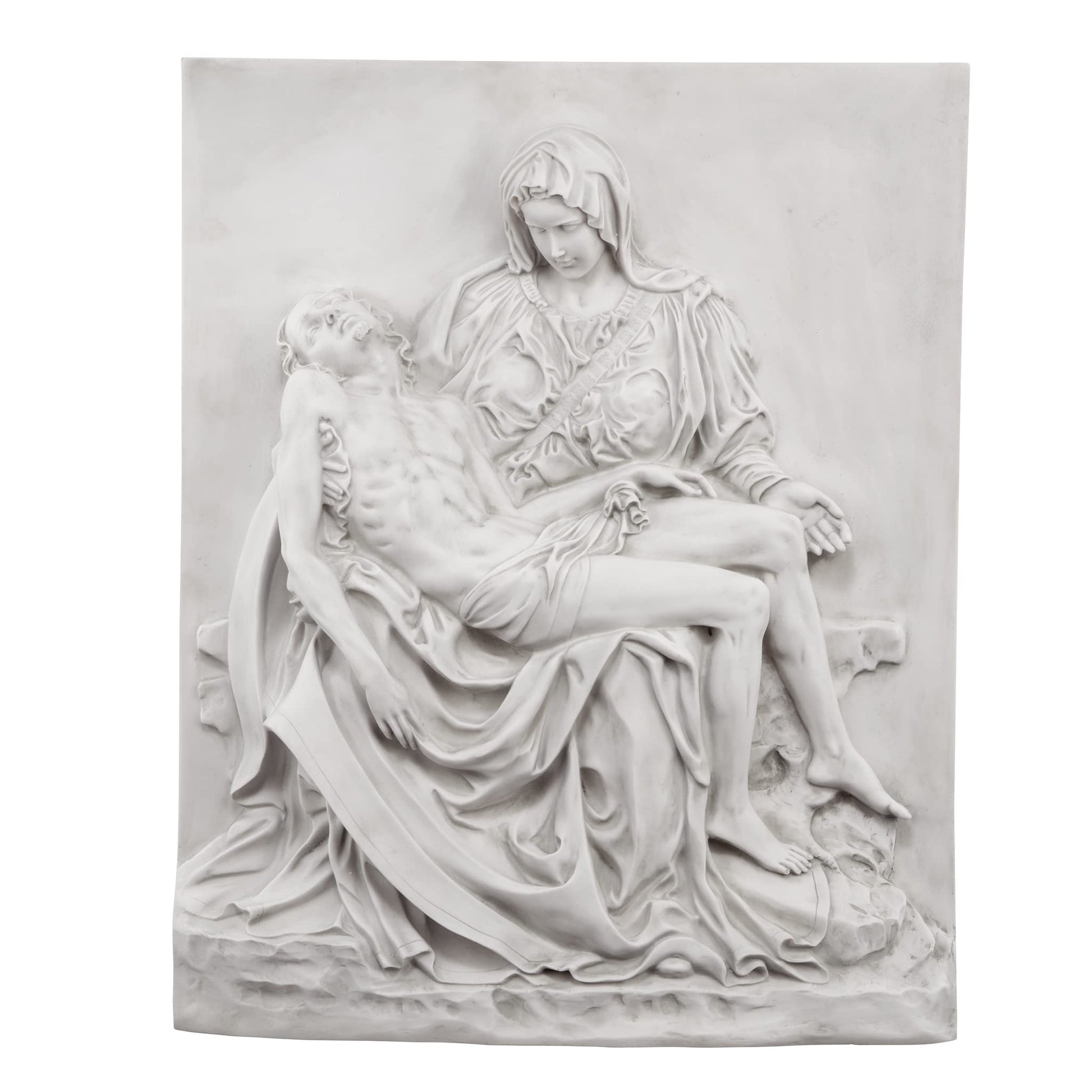 Design Toscano Pieta Sculptural Wall Frieze 26"H x 12"W Antique Stone