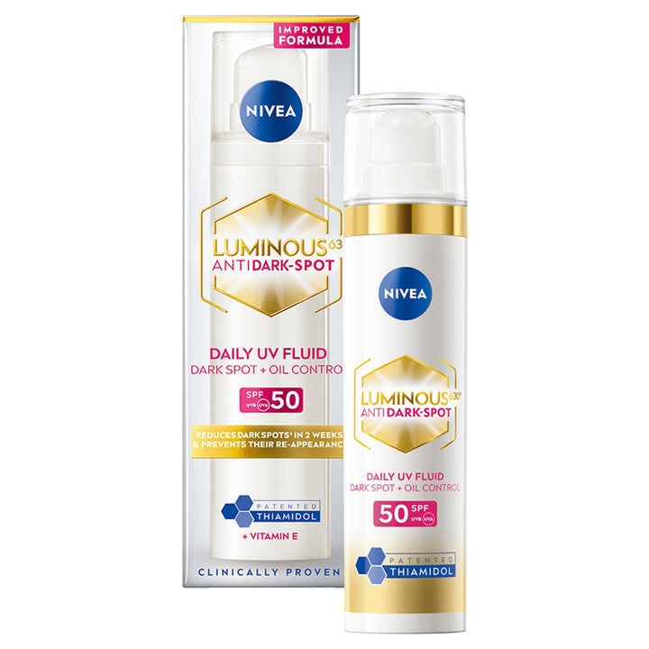 NIVEA Cellular Luminous 630 Anti Dark-Spot Daily UV Fluid SPF 50 40ml with Hyaluronic Acid