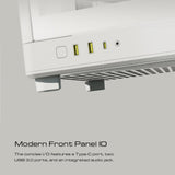 GAMDIAS NESO P1 White Full-Tower Gaming Case Dual Chamber Tempered Glass