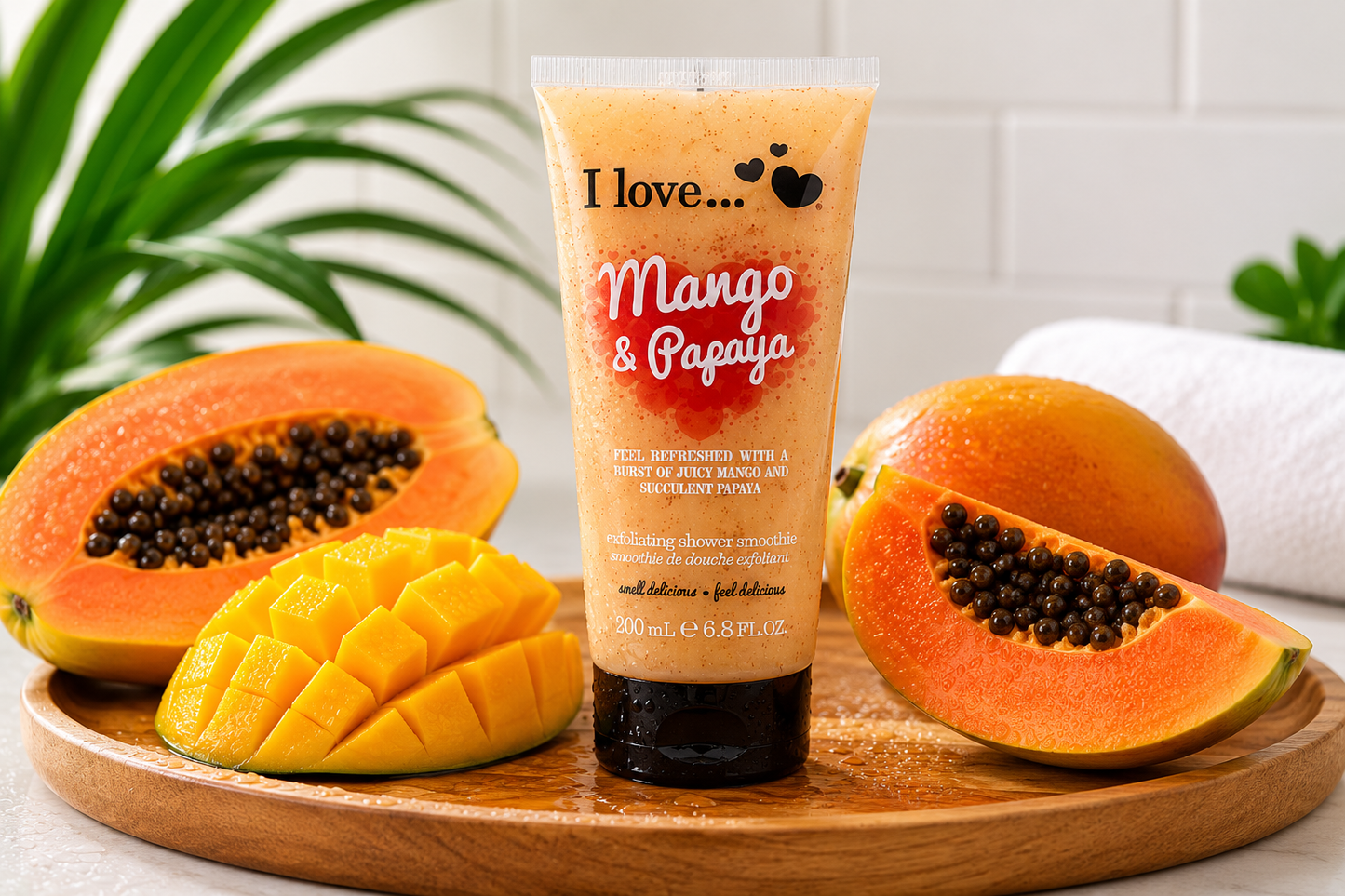 I LOVE Exfoliating Shower Smoothie Mango & Papaya Fruity Body Scrub 200ml