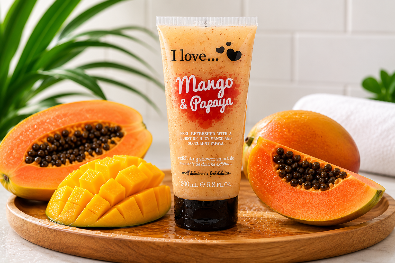 I LOVE Exfoliating Shower Smoothie Mango & Papaya Fruity Body Scrub 200ml