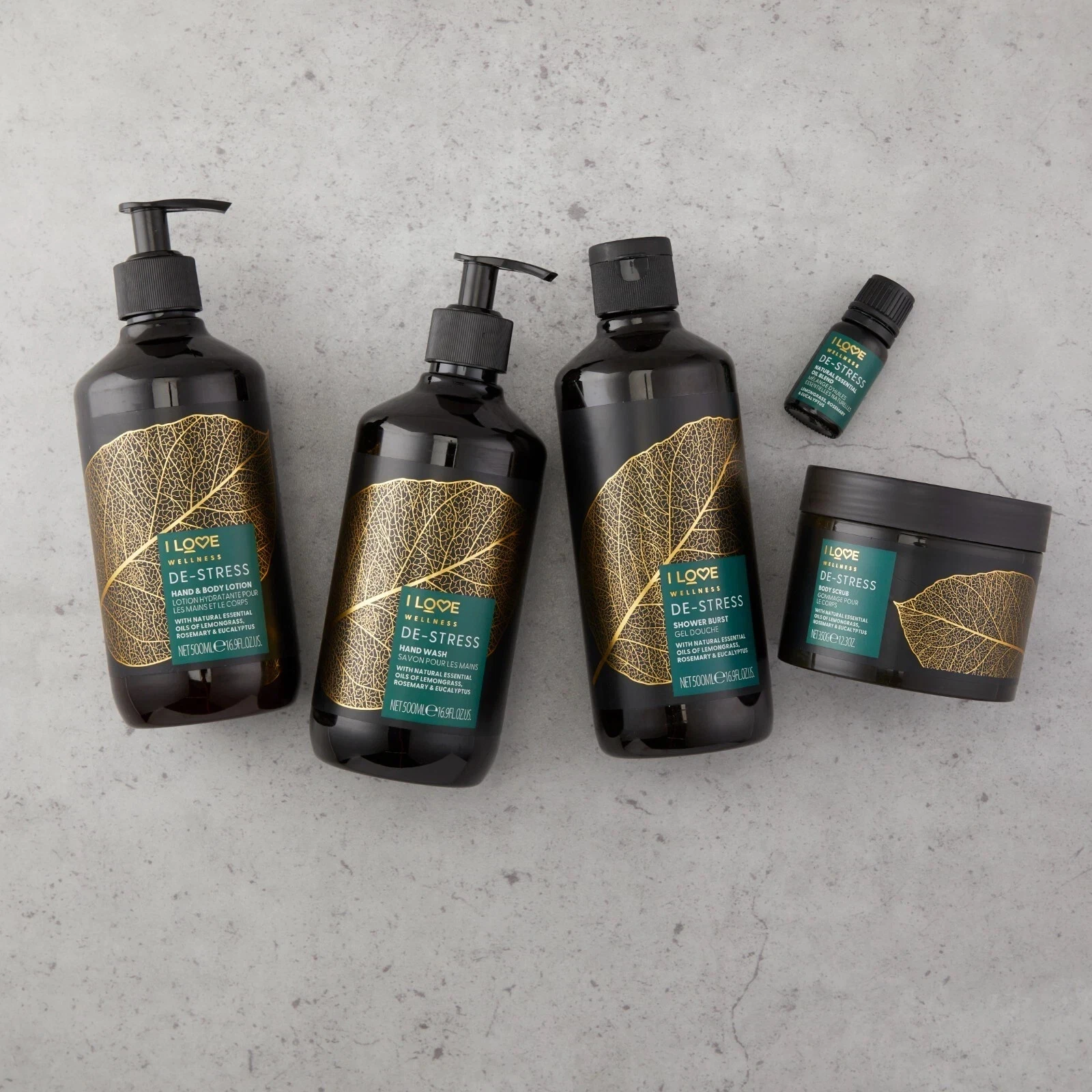 I LOVE Wellness Destress Shower Burst Invigorating Body Wash with Essential Oils