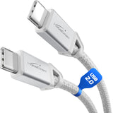 KabelDirekt USB-C Cable 2x2m Fast Charging 60W Nylon Braided
