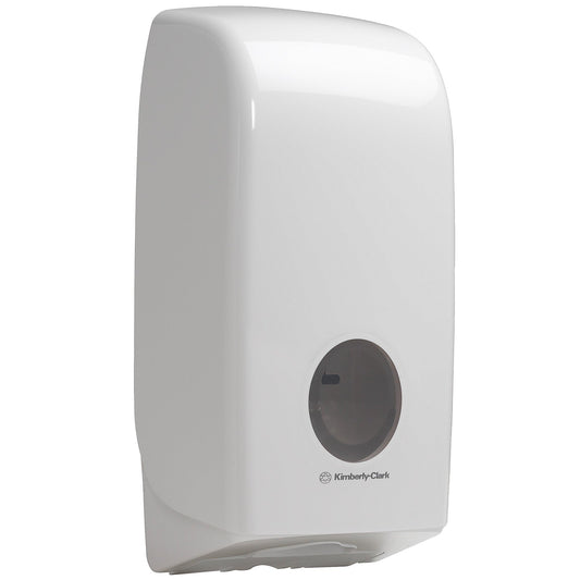 Aquarius Folded Toilet Tissue Dispenser 6946 White Single Sheet