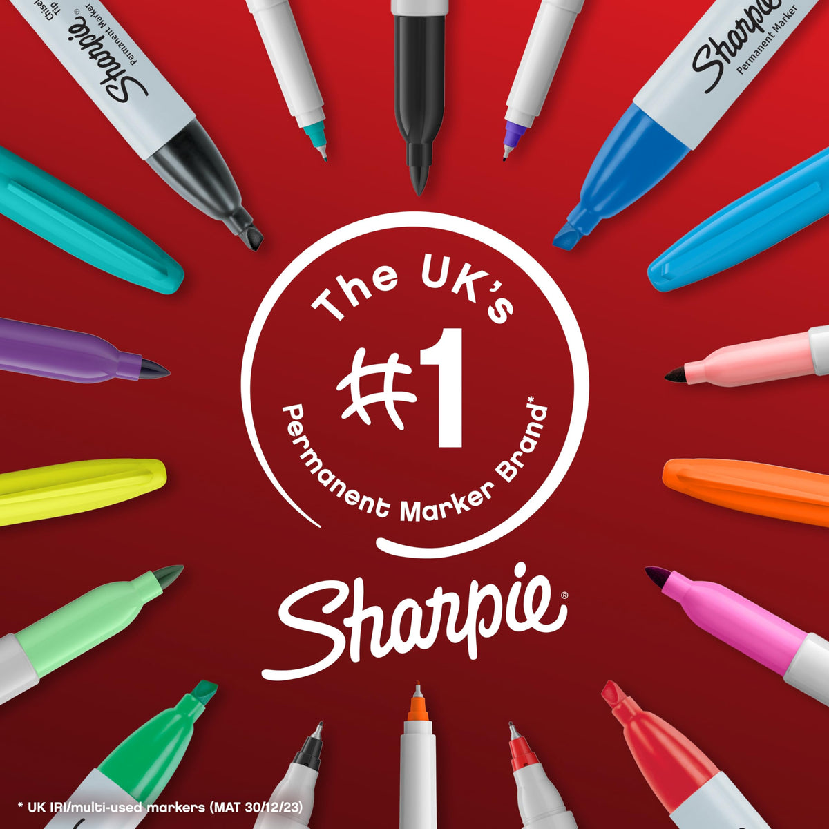 Sharpie Permanent Markers Fine Point Colouring Pens 18 Pack Assorted Colours