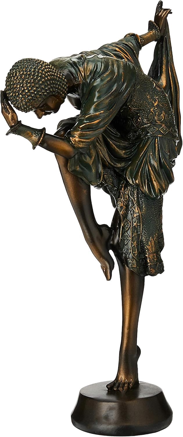Design Toscano Snake Dancer Art Deco Sculpture Beige Figurine