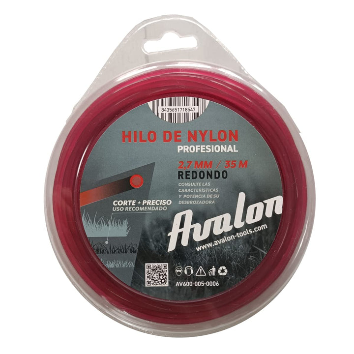 Avalon Universal Round Nylon Line 2.7mm x 35m Brushcutter Trimmer