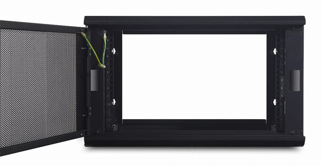 APC NetShelter 6U Wall-Mount Server Rack Steel Enclosure Cabinet in Black