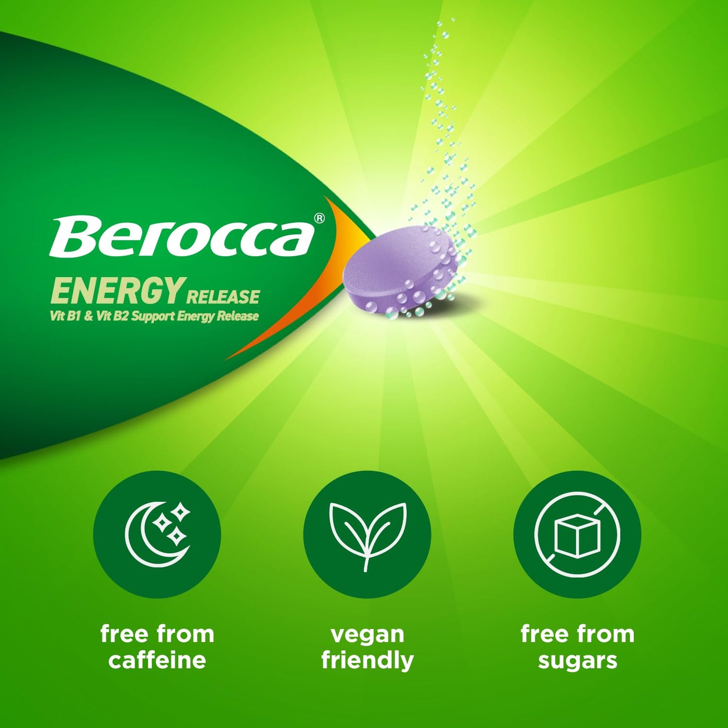 Berocca Blackcurrant Effervescent Tablets 45s x 2 Packs
