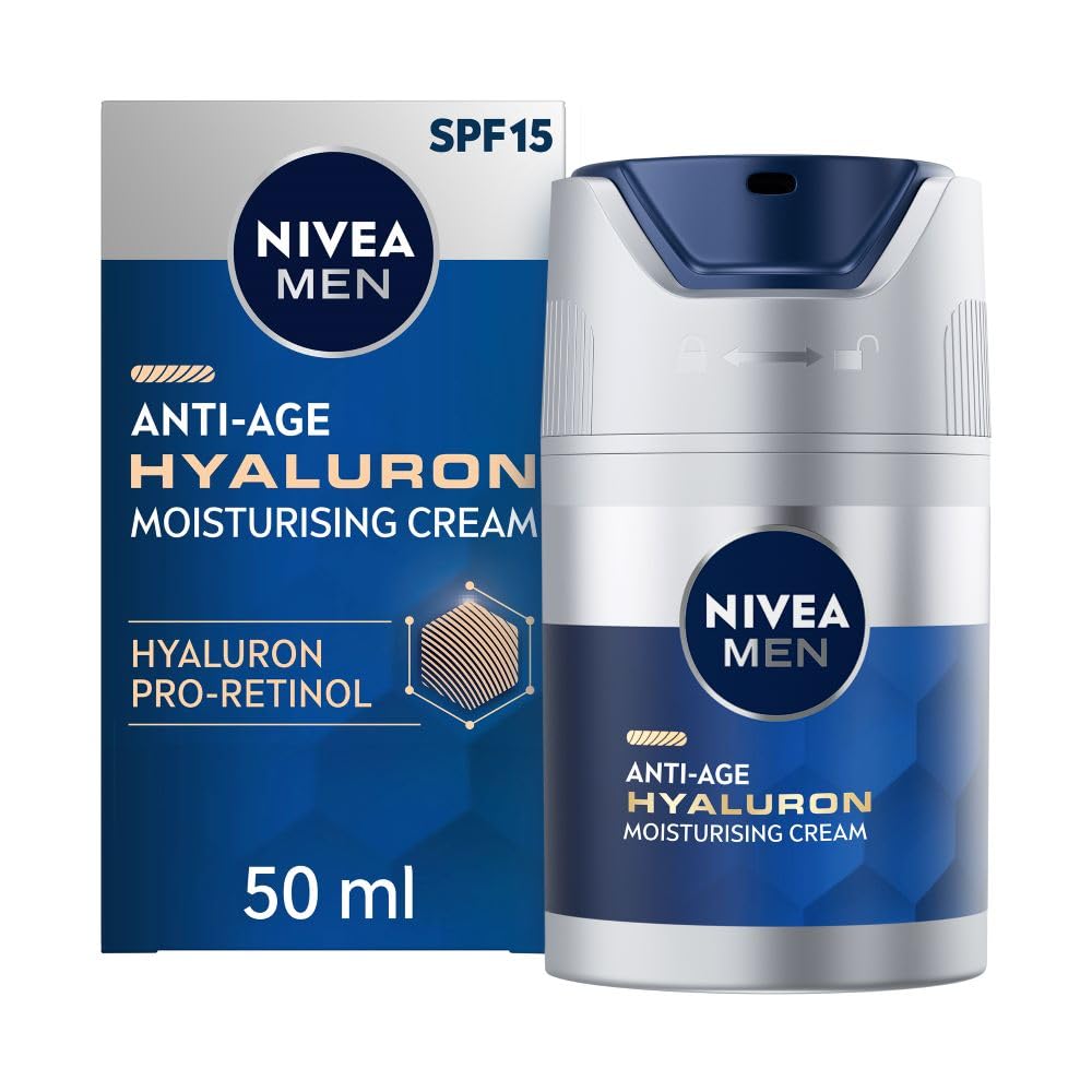 NIVEA MEN Anti-Age Hyaluron SPF15 Moisturising Cream , Anti-Wrinkle Face