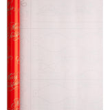 Hallmark Christmas Wrapping Paper Multi-Roll Pack, 9M, 3 Rolls, Bright Red