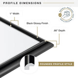 MCS Trendsetter 18x24 Poster Frame Black High-Gloss