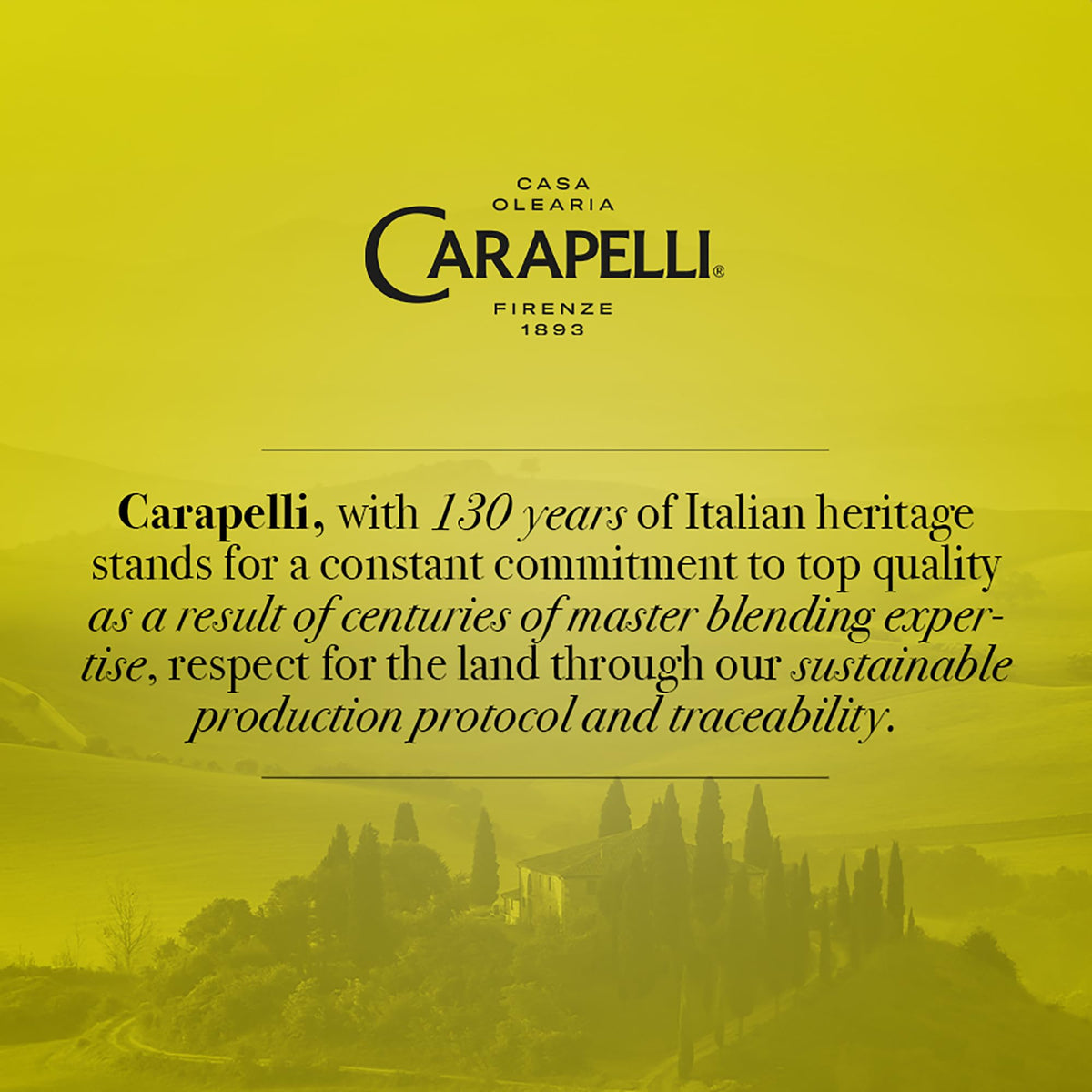 Carapelli Organic Extra Virgin Olive Oil 500ml - (Pack of 6) - BB 08/2026