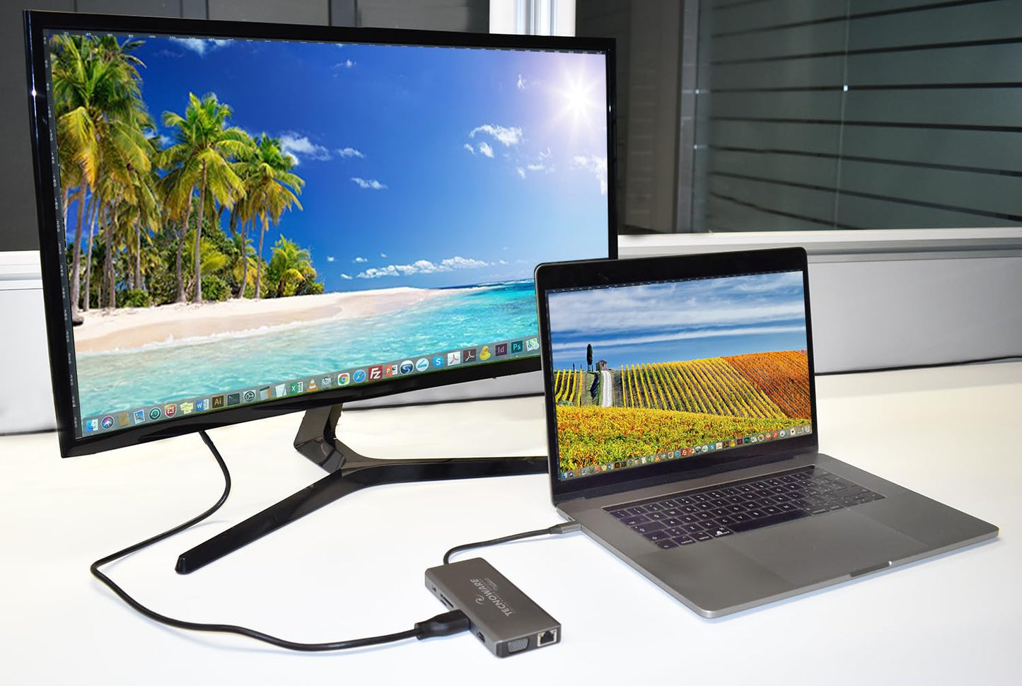 Tecnoware Hub USB Type-C 13-in-1 Adapter for MacBook & Notebook
