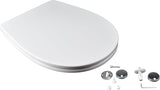 King Seat Slow Close Toilet Seat in White - Premium Italian Comfort