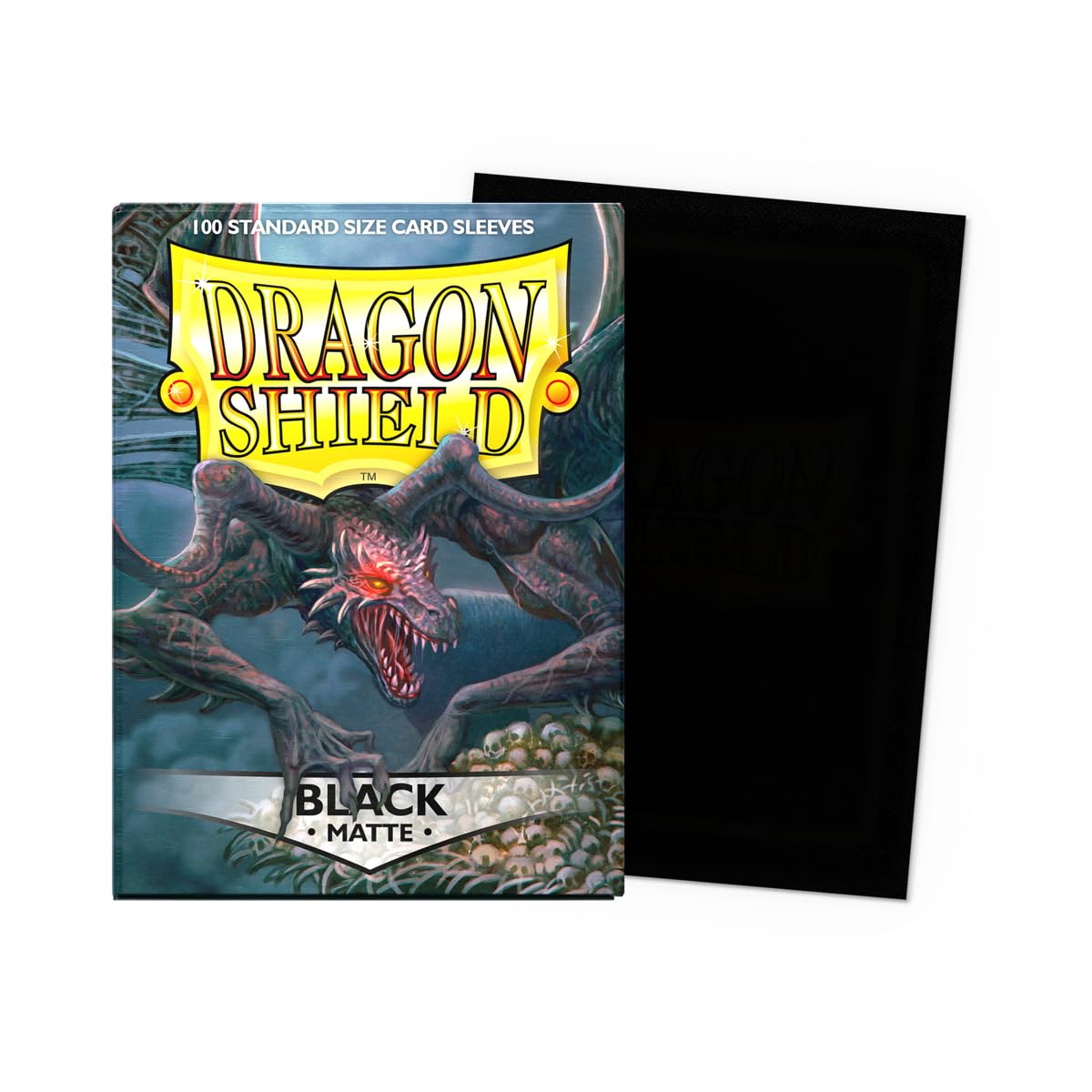 Dragon Shield 11002 M Matte Black Standard Size Card Sleeves 100pk