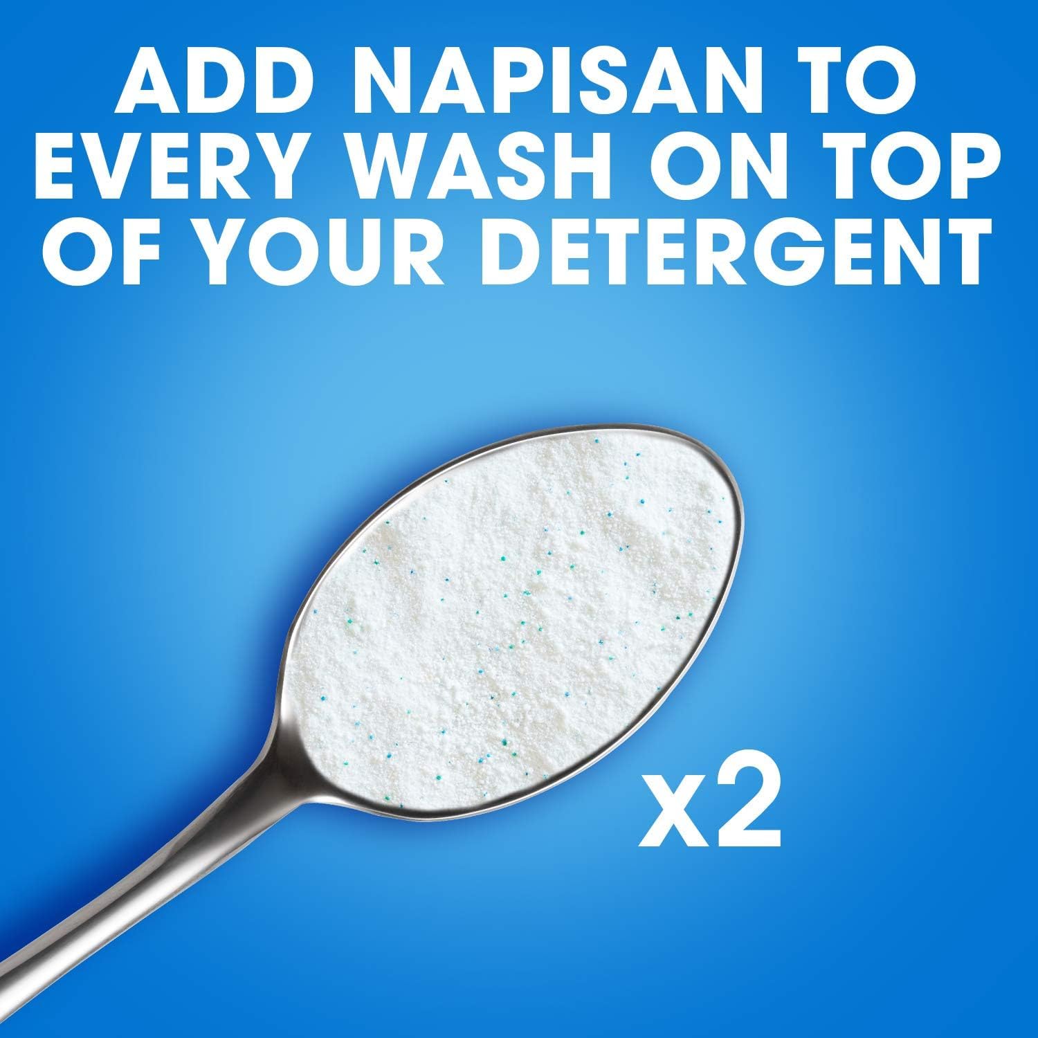 Napisan Non Bio Stain Remover Powder 800g, Kills 99.9% Bacteria Hygienic 12x Pack