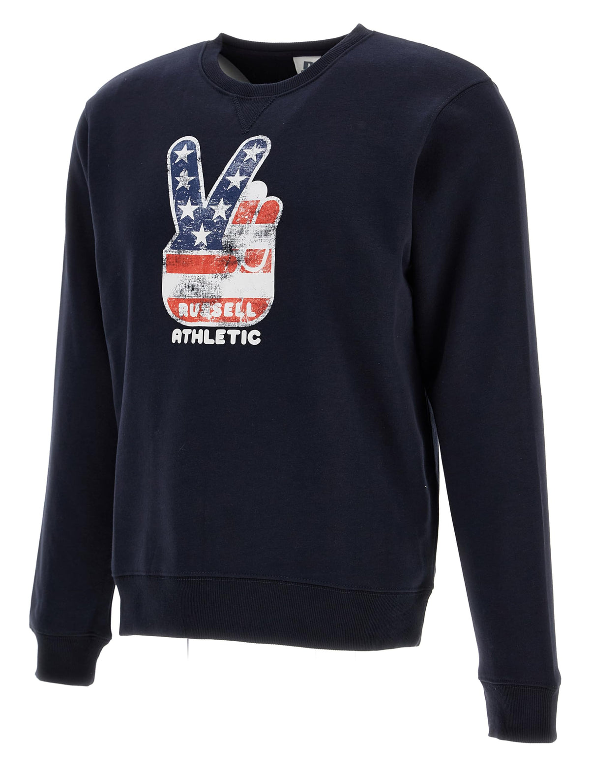 Russell Athletic Kids Hooded Sweatshirt Marine Crew Neck