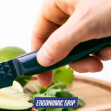 Blue Diamond 3 Piece Knife Set 20cm Chef 13cm Serrated 9cm Paring