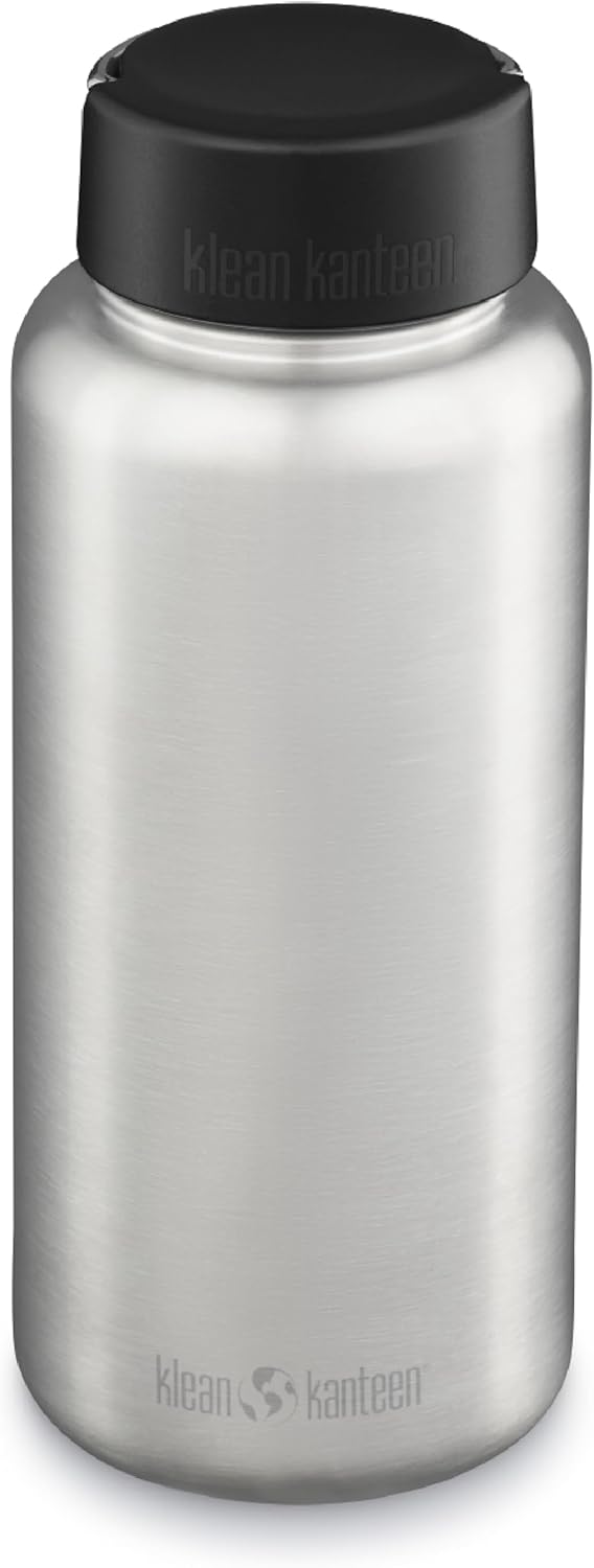 Klean Kanteen Classic 40oz Water Bottle Stainless Steel 18/8 Wide Mouth Loop