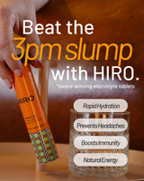 HIRO Electrolytes Tablets, Rapid Hydration & Energy Boost, Lemon & Elderflower - Single Pack
