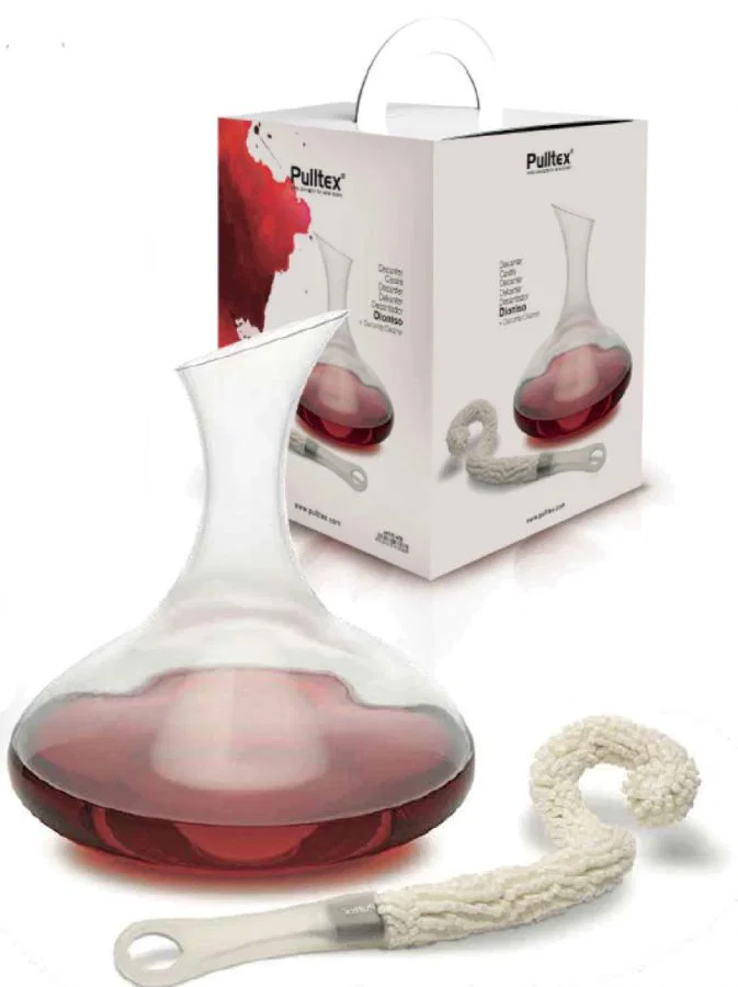 Pulltex Regular Transparent Wine Bottle Cooler Decanter & Cleaner