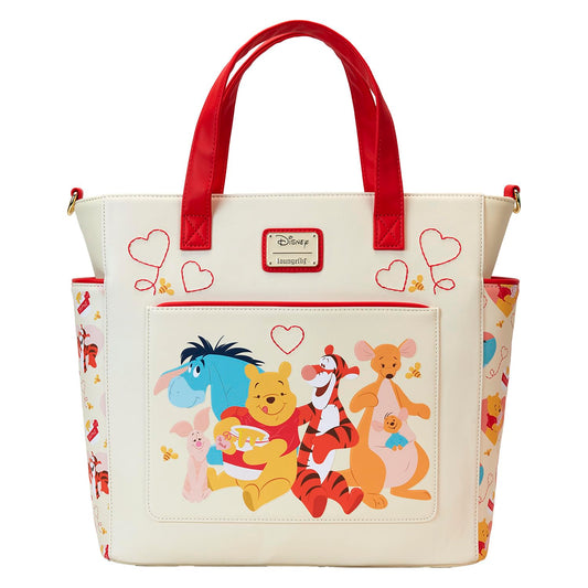 Loungefly Disney Winnie The Pooh Love Convertible Backpack Cream Tote Bag