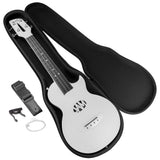 RockJam Carbon Fibre Ukulele 23-Inch Concert with Hard Case, Capo & Strap