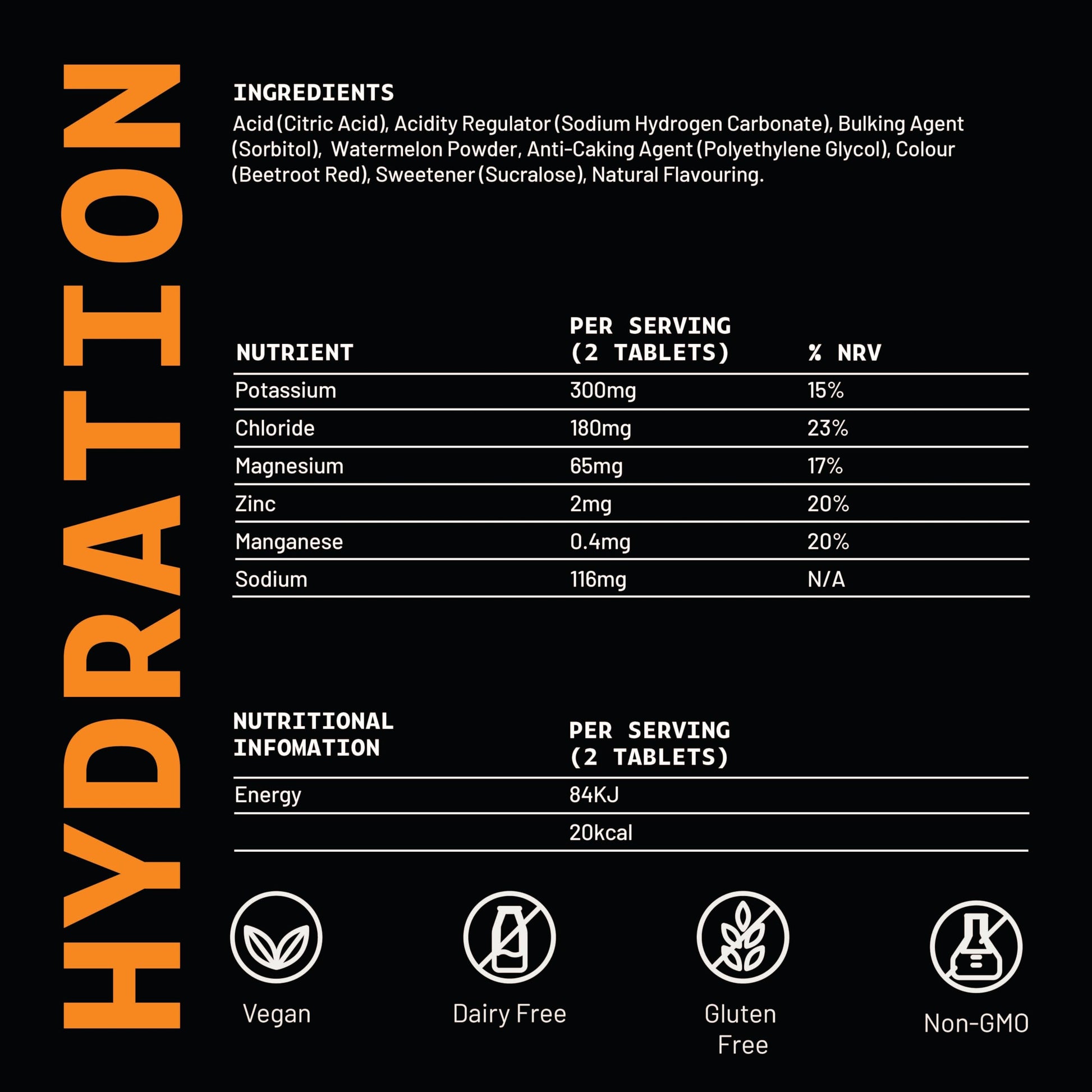 HIRO Electrolytes Tablets, Rapid Hydration & Energy Boost, Lemon & Elderflower - Single Pack