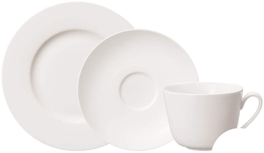 Villeroy & Boch Twist White Coffee Set 18 Piece Premium Porcelain Bundle
