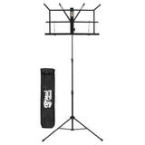 Mad About MA-MS02 Folding Music Stand Black with Carry Bag