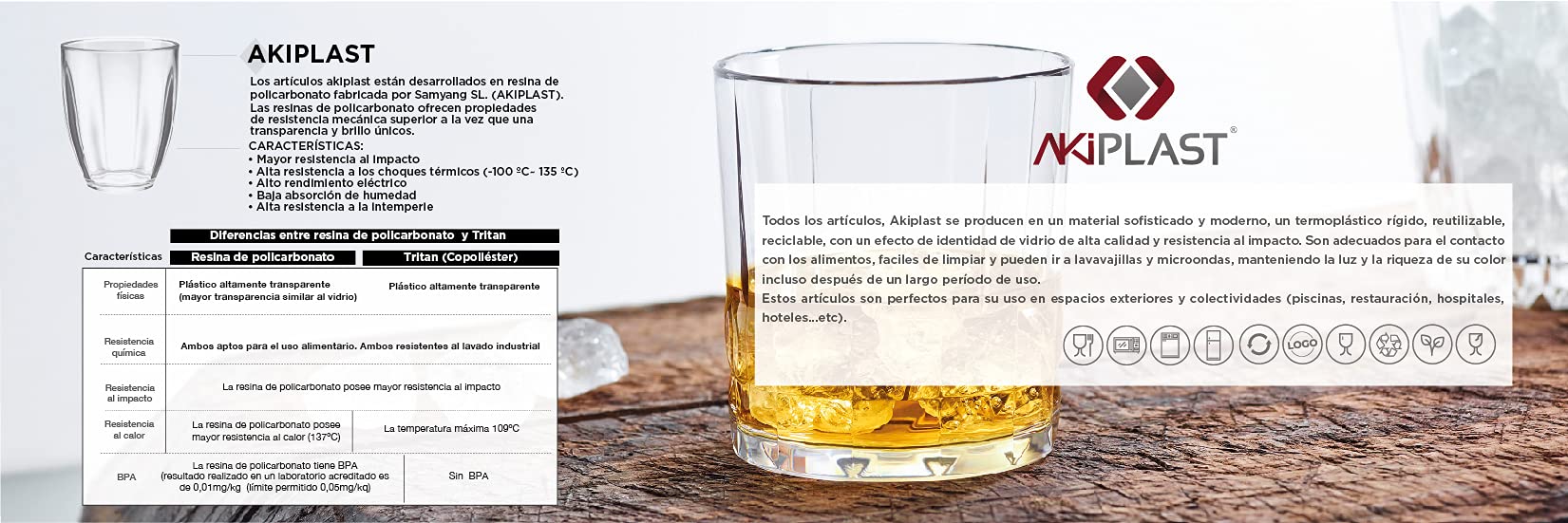 Akiplast LISO Champagne Glasses 130ml Flute Glass - Box of 6