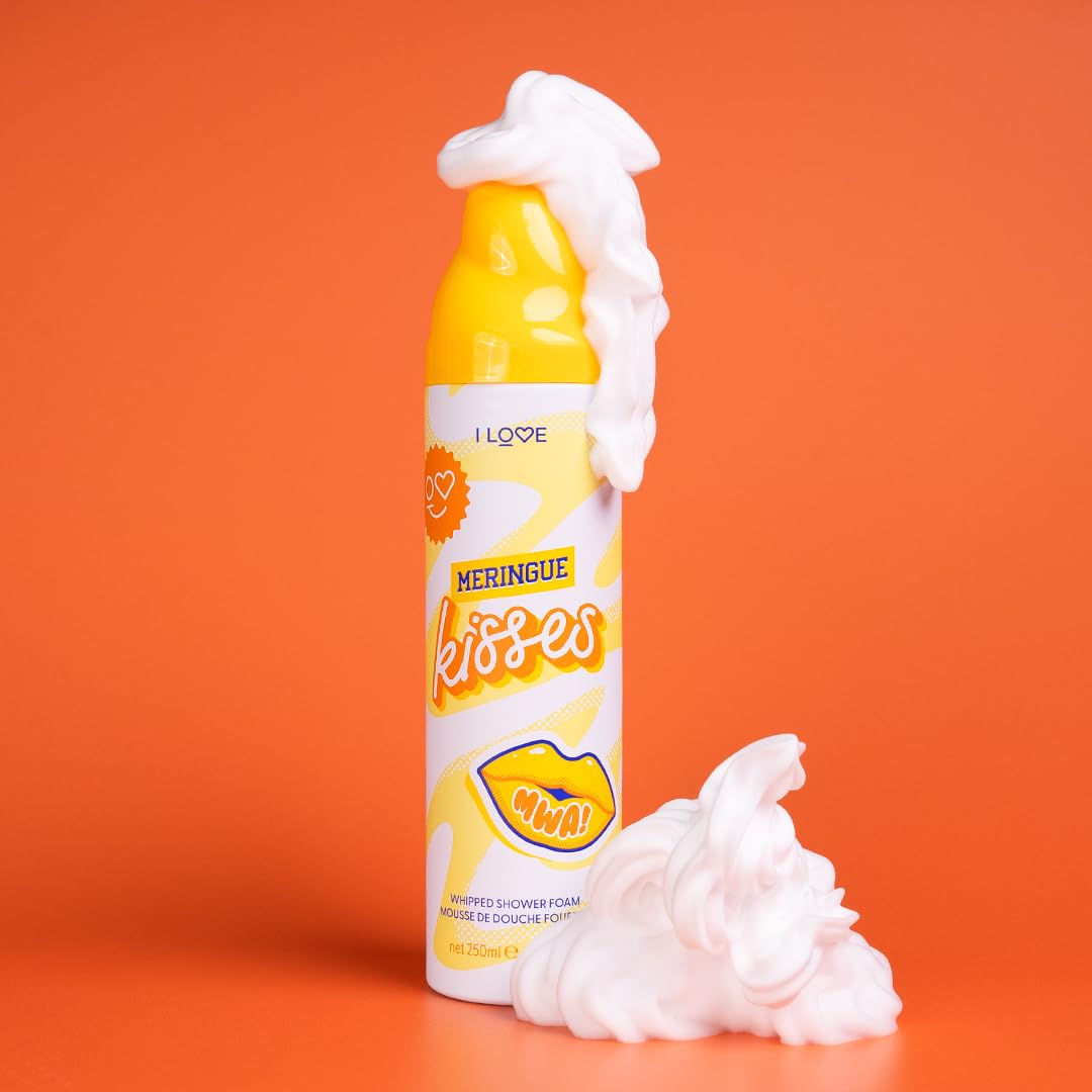 I LOVE Meringue Kisses Whipped Shower Foam Sweet Scented Body Wash 250ml