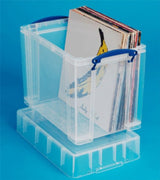 Really Useful Plastic Storage Box 19 Litre Clear with XL Lid