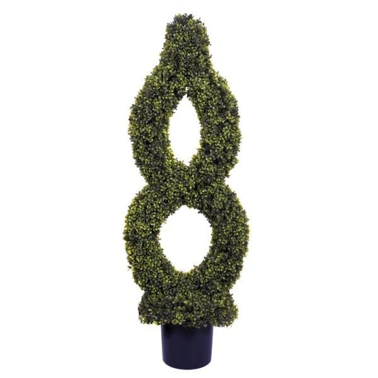 GreenBrokers Artificial Single Twist Boxwood Topiary Tree 120cm