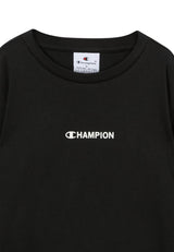 Champion Boys' Fleece Joggers Black Elastic Cuffs Side Pockets