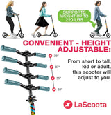 Lascoota Foldable Adult Scooter - Also Great as a Scooter