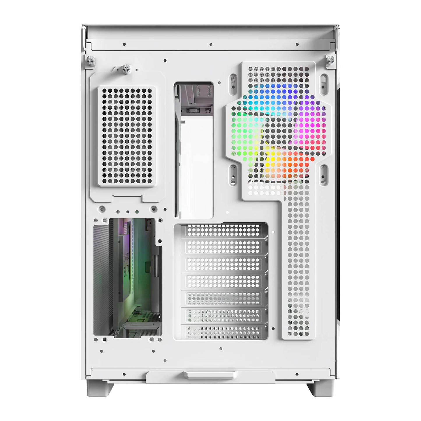 MONTECH King 65 PRO ATX Mid Tower Gaming PC Case - White with Transparent Side 