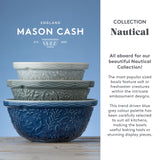 Mason Cash 2 Litre Nautical Mixing Bowl Light Blue Earthenware Sealife Design