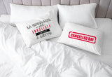 Italian Bed Linen Pair Pillowcases 100% Cotton Digital Print PR-42